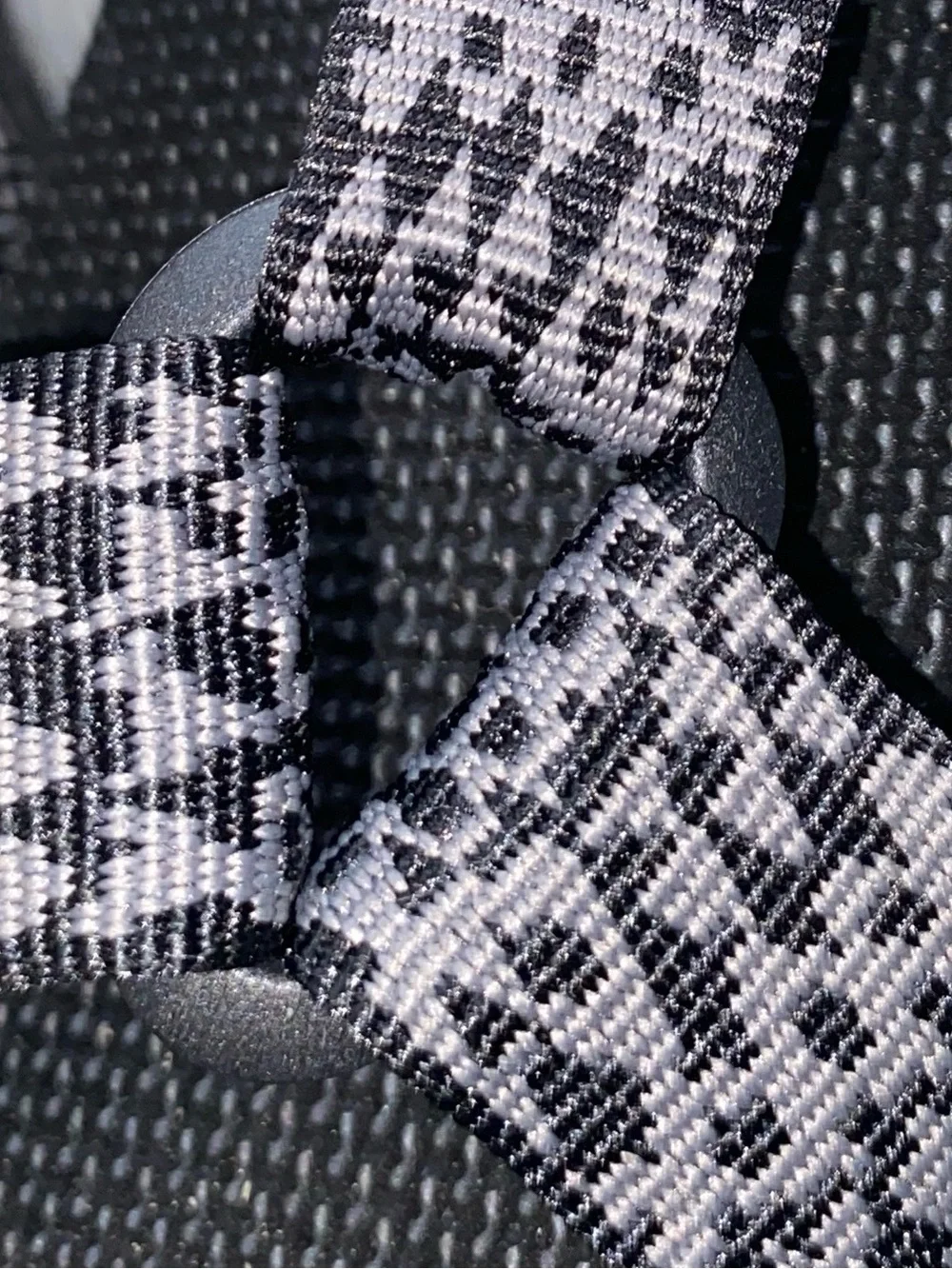 Teva Black Gray Patterned Strap Men's Sandals